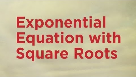 Equation Challenge: Solve an Exponential Equation with Square Roots #maths #math #shorts #viral