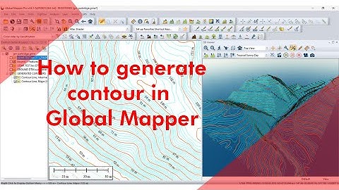 Generating Contour in Global mapper
