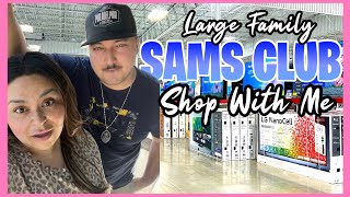 ✨LARGE FAMILY SAMS CLUB SHOP WITH ME! ONCE A MONTH STOCK UP HAUL✨