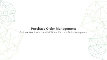Purchase Order Management