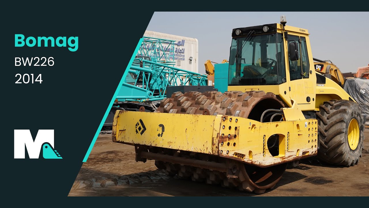 Bomag BW226 PDH-4 Single Pad Foot Drum Roller | 2014