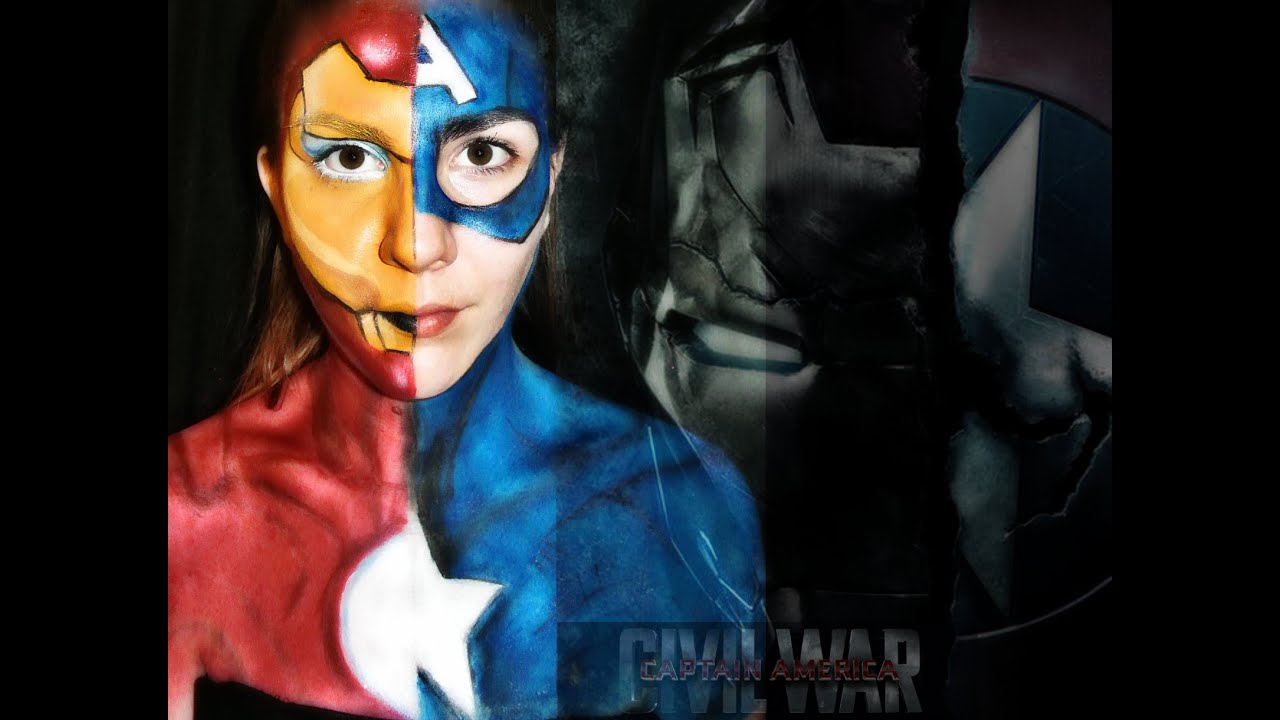 Captain America Vs Iron Man Makeup YouTube