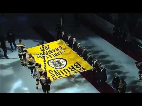 Boston Bruins 2011 Stanley Cup Champions Banner-Raising Ceremony