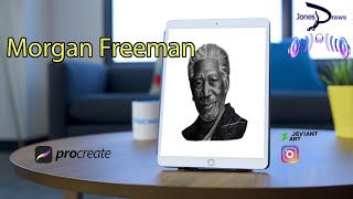 How i draw Morgan Freeman