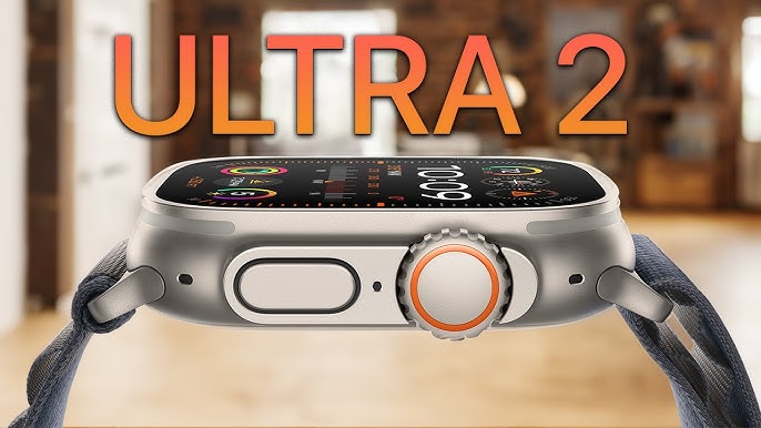 Apple Watch Ultra 2 - Boîtier en titane, Bracelet Océan Bleu