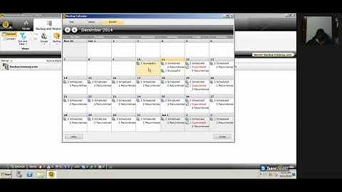 How to check Scheduled Backup Jobs in Symantec Backup Exec Using Backup Calendar