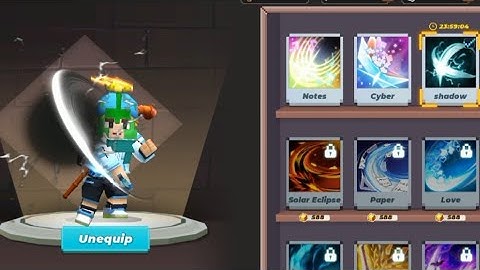 PLAYING WITH "SHADOW" Sword Effect in Bed Wars Blockman Go #bedwars #shadow