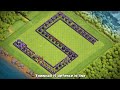 TOWNHALL 15 DEFENSE IN LINE VS. ALL TROOPS!!