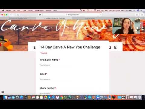 Create google form for challenge