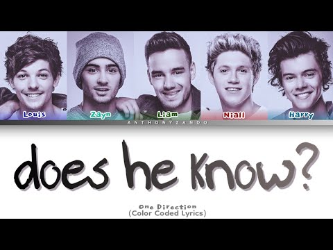 one direction | does he know? (color coded lyrics)
