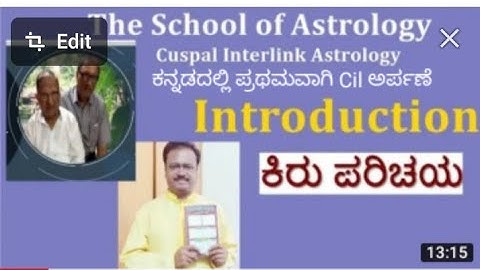 Introduction Cuspal Interlink Astrology (S p Khullerji Padhati)     Shivrudrayya Hiremath 9987768687