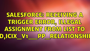 Receiving a trigger error, Illegal assignment from List＜ICIX_V1__ICIX_Product__c＞ to...