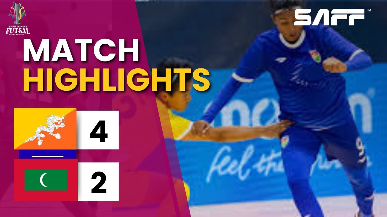 Maldives vs Bhutan Futsal Highlights | Bhutan Win 4–2 | SAFF Futsal Championship