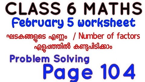 VICTERS STD 06 Mathematics Class 36 Worksheet