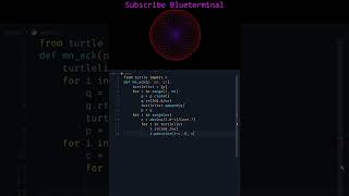 Python - turtle Reverse animation #shorts