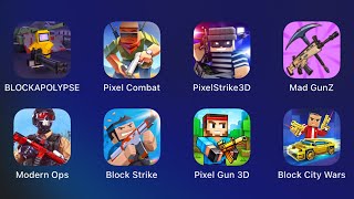 BLOCKAPOLYPSE,Pixel Combat,Pixel Strike 3D,Mad GunZ,ModernOps,Block Strike,Pixel Gun,Block City Wars screenshot 4