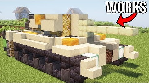 I Built Working Tank in Minecraft! [Tutorial]