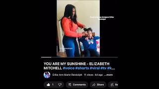 YOU ARE MY SUNSHINE - ELIZABETH MITCHELL #voice #shorts #viral #tv #karaoke #viralvideo Erika Randol