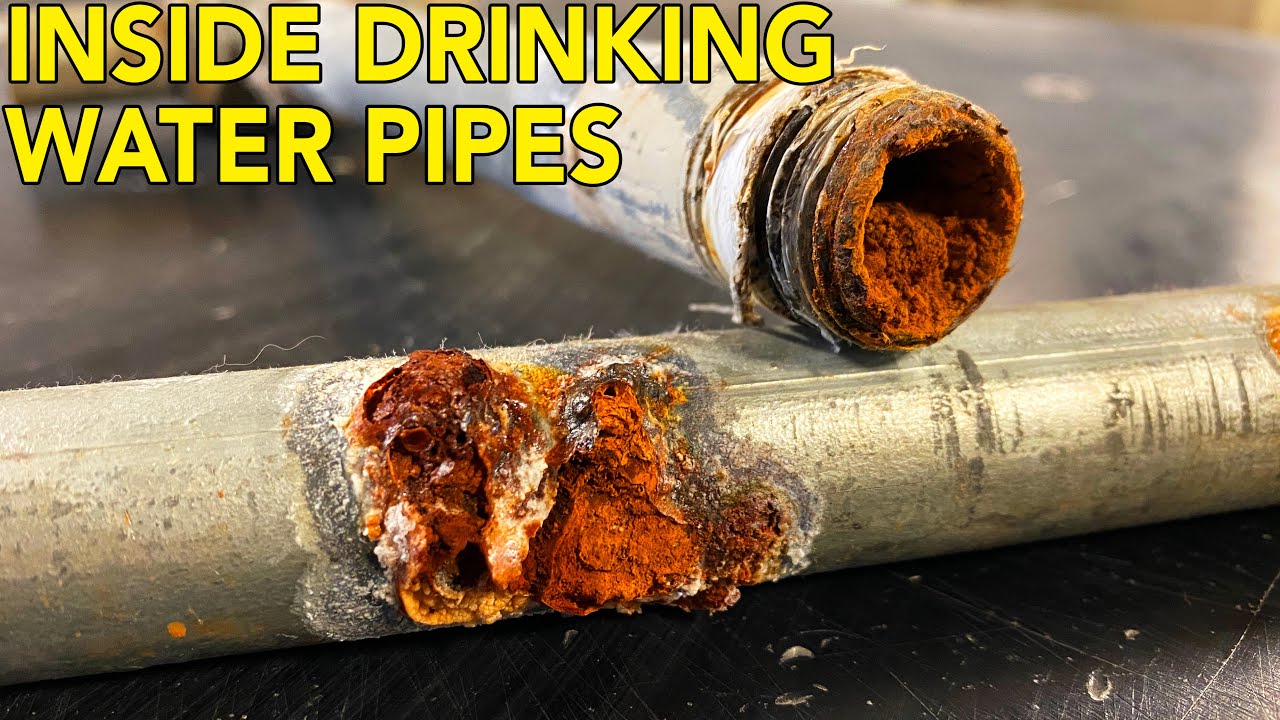 The inside of galvanized water pipe : r/Plumbing