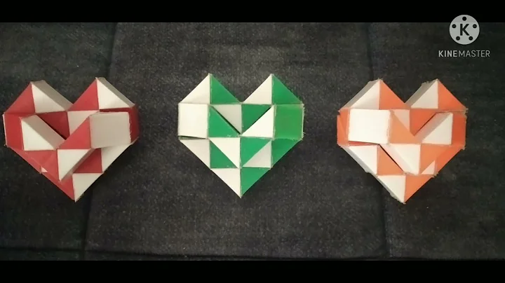 How to make a HEART from the 24 pieces snake cube / SLOW TUTORIAL/BRAIN TWISTER