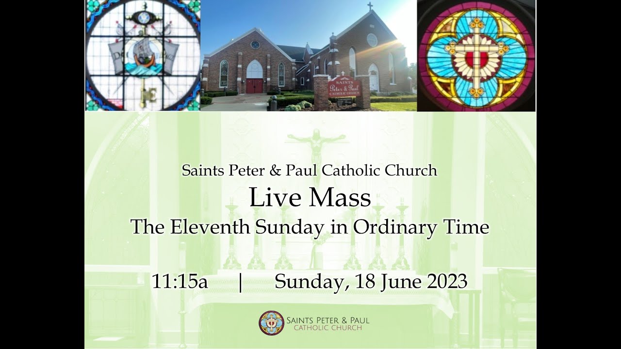 Live Mass: Eleventh Sunday in Ordinary Time - YouTube
