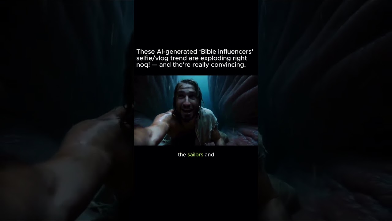 Bible-style videos generated using AI tools like ChatGPT and Google Veo 3.