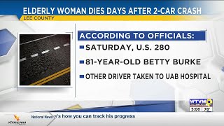 Woman dies after weekend crash near Opelika