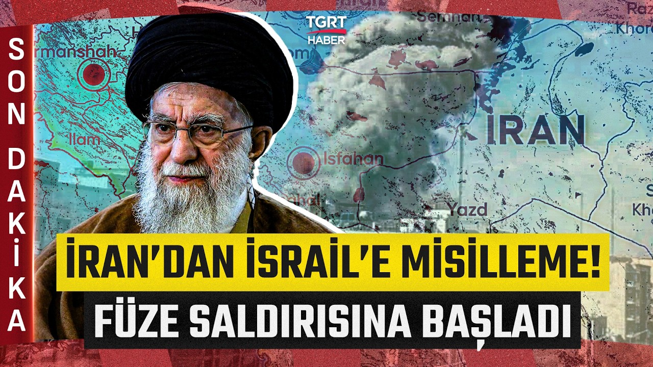#SONDAKİKA | İran'dan İsrail'e Misilleme! Füze Saldırısına Başladı - TGRT Haber