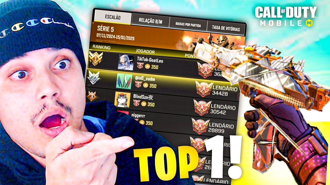 O NOVO e ULTIMO TOP 1 GLOBAL do ANO é HACKER!? 💀 PRECISÃO BIZARRA... COD MOBILE