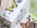 Botanical Butterfly Mini Miura Fold Card