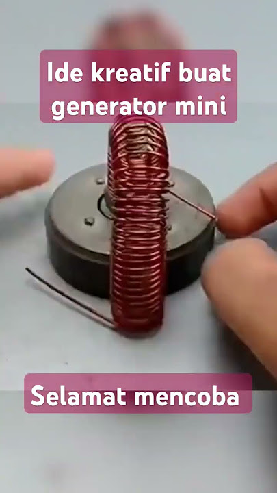 ide kreatif generator mini, cocok buat lampu padam #kreatif #inovasi #generator