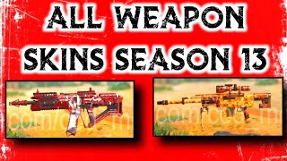 ALL NEW WEAPON SKINS COMING IN SEASON 13 | CALL OF DUTY MOBILE | CODM | COD MOBILE