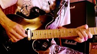 Blues improvisation guitar tapping solo