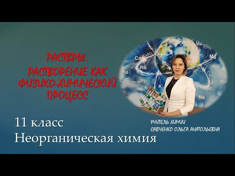 Растворы. Растворение как физико-химический процесс