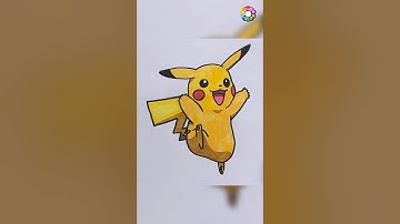 Draw PIKACHU easy! Step by Step! DRAWING Tutorial for kids!