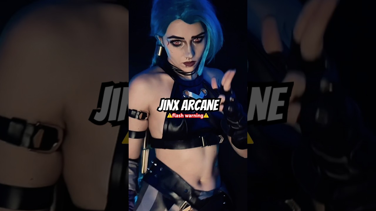 JINX TRANSITION💙 Very proud of this one! #arcane #arcaneedit #jinx #jinxcosplay #animetransition
