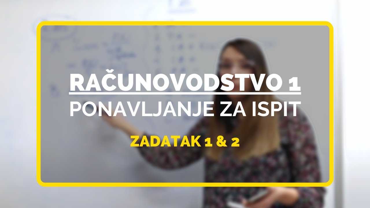 Ponavljanje za ispit iz Računovodstva I (1. i 2. zadatak) by Štreberaj