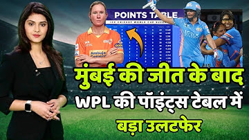 WPL 2023 Today Points Table | Mumbai Indians vs Gujarat Giants After Match Points Table