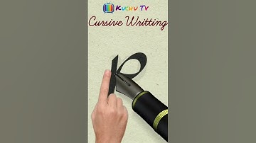 Cursive writing ✍#shorts #youtubeindia #atoz #thealphabetsong #kuchutv #funlearning #abc #writing