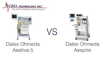 Differences Between The  Datex Ohmeda Aestiva 5 and the Datex Ohmeda Aespire