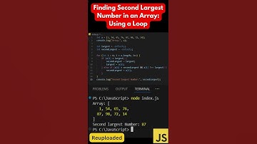 #3 (Method 1): Find the Second Largest Number in JavaScript! 🚀