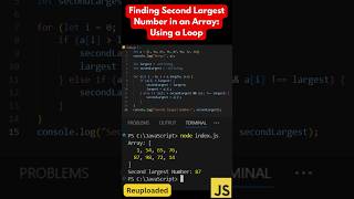 #3 (Method 1): Find the Second Largest Number in JavaScript! 🚀