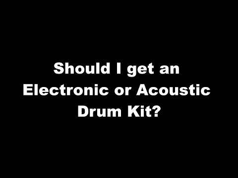 Drum Lesson FAQs - 1: Should I Buy An Acoustic Or Electronic Drum Kit?