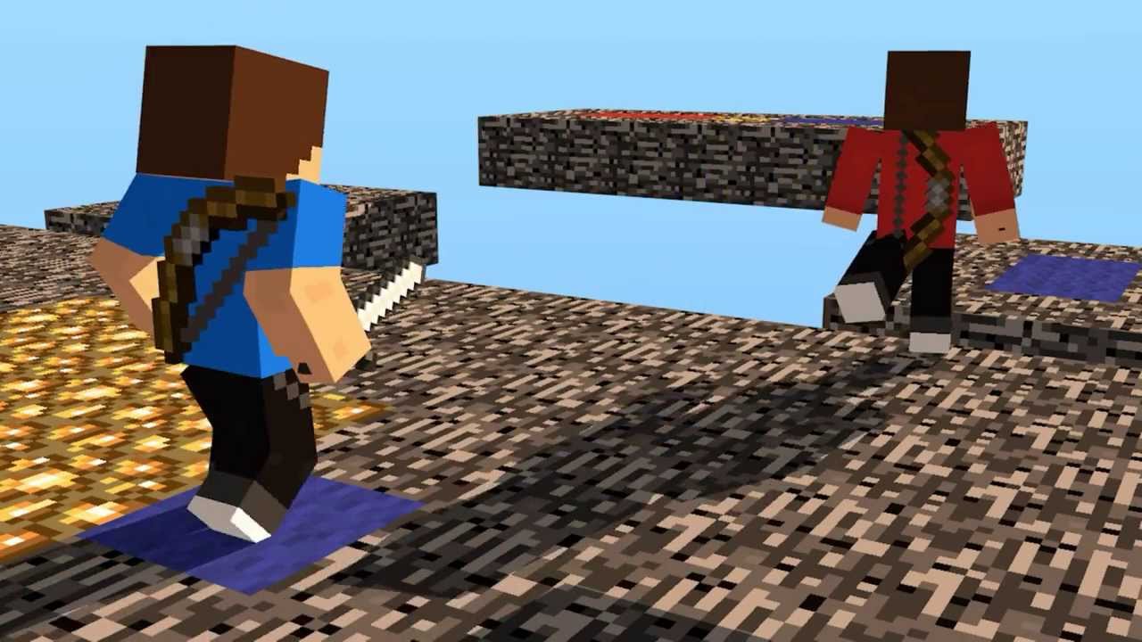 Minecraft PVP Animation #1 - YouTube