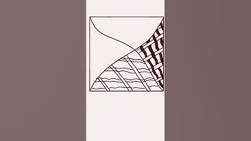 Simple Zentangle Pattern For Beginners #shorts