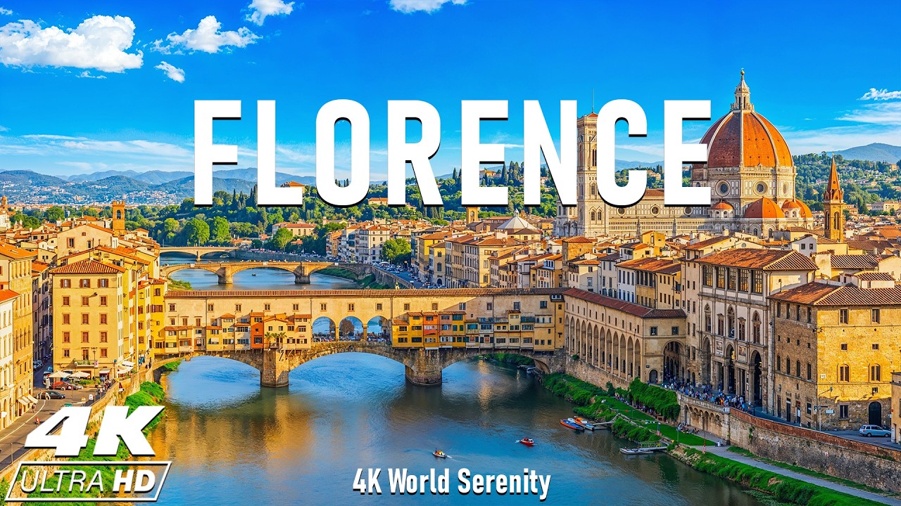 Флоренция, Италия, 4K – Родина Ренессанса • Живой музей искусства