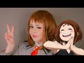 uraraka ochako • cosplay makeup tutorial •  boku no hero academia • BNHA