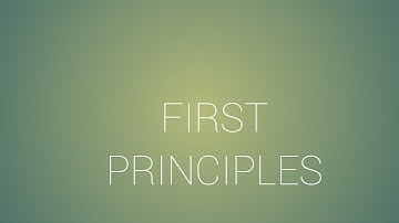 Derivatives by first principles