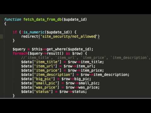 Build an online shop with Codeigniter - part 15: deleting images