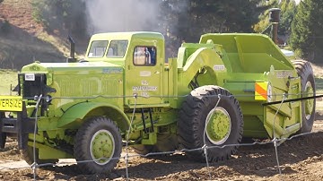 Vintage 1955 Euclid 16TDT Motor Scraper Operating at Wheels at Wanaka 2023